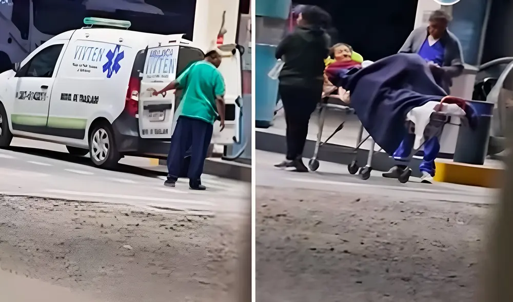Usuarios en redes sociales cuestionaron que no se haya abastecido la ambulancia antes de trasladar a la paciente. Foto: composición LR/ TikTok/ @unitel.bo Usuarios en redes sociales cuestionaron que no se haya abastecido la ambulancia antes de trasladar a la paciente. Foto: composición LR/ TikTok/ @unitel.bo