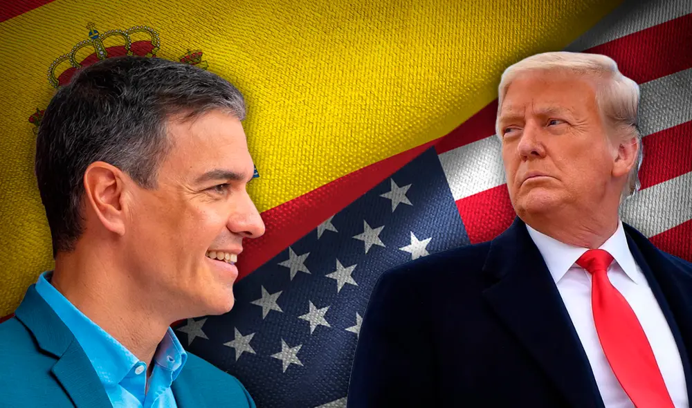 El FMI sugiere reformas a España para no sufrir los impuestos arancelarios de Donald Trump. Foto: composición LR/AFP/CNN El FMI sugiere reformas a España para no sufrir los impuestos arancelarios de Donald Trump. Foto: composición LR/AFP/CNN