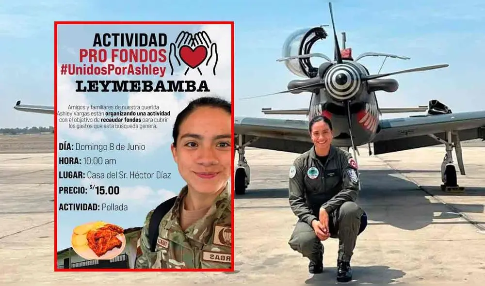 Restos de Ashley Vargas Mendoza, piloto de la Fuerza Aérea del Perú, fue encontrada en el mar de Paracas. Foto: composición LR/difusión
