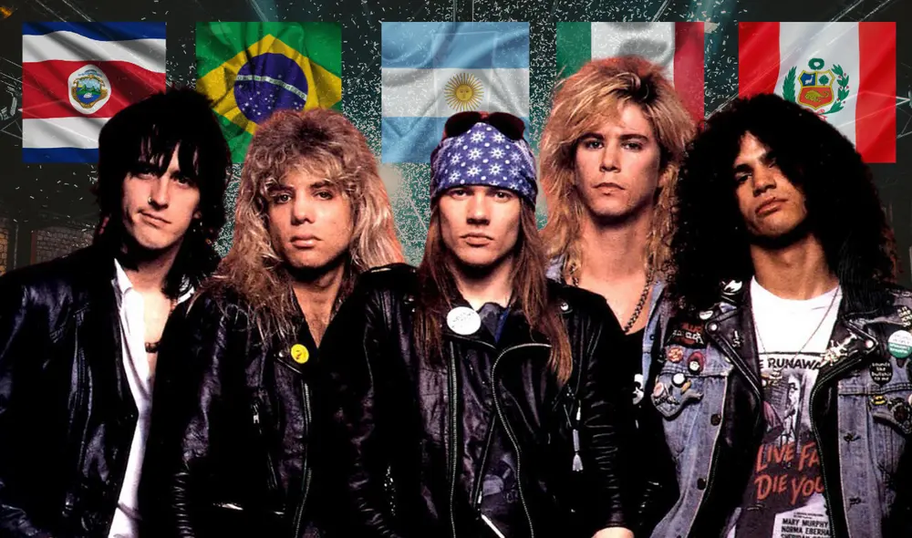 Fechas de la gira latinoamericana de Guns N' Roses. Foto: Composición Lr/ Difusión