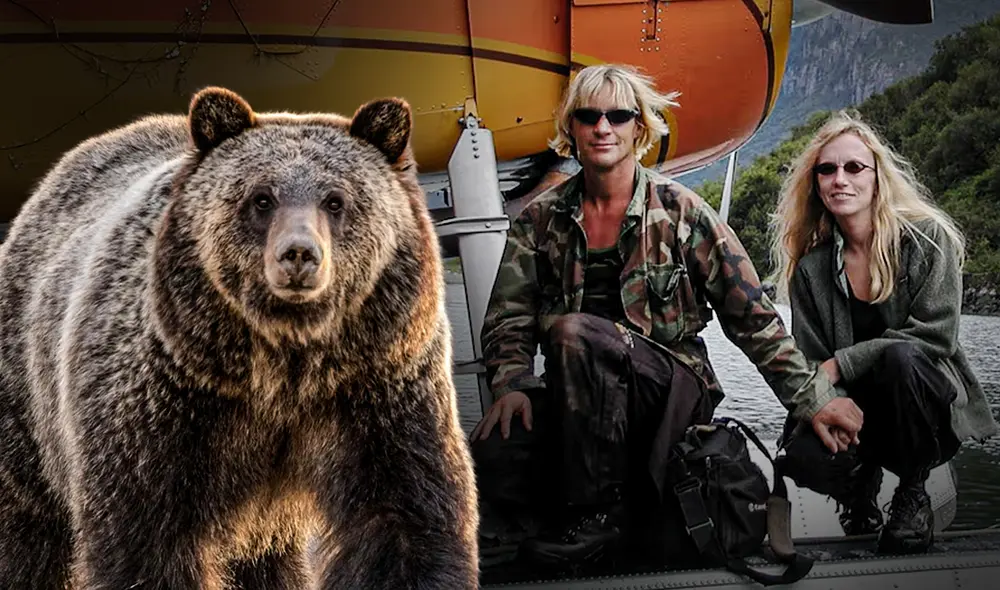 Timothy Treadwell y Amie Huguenard fueron atacados por un oso grizzly y agresión fue registrada por una cámara. Foto: Composición LR/ Jazmin Ceras/ La Noticia/ Grosbygroup