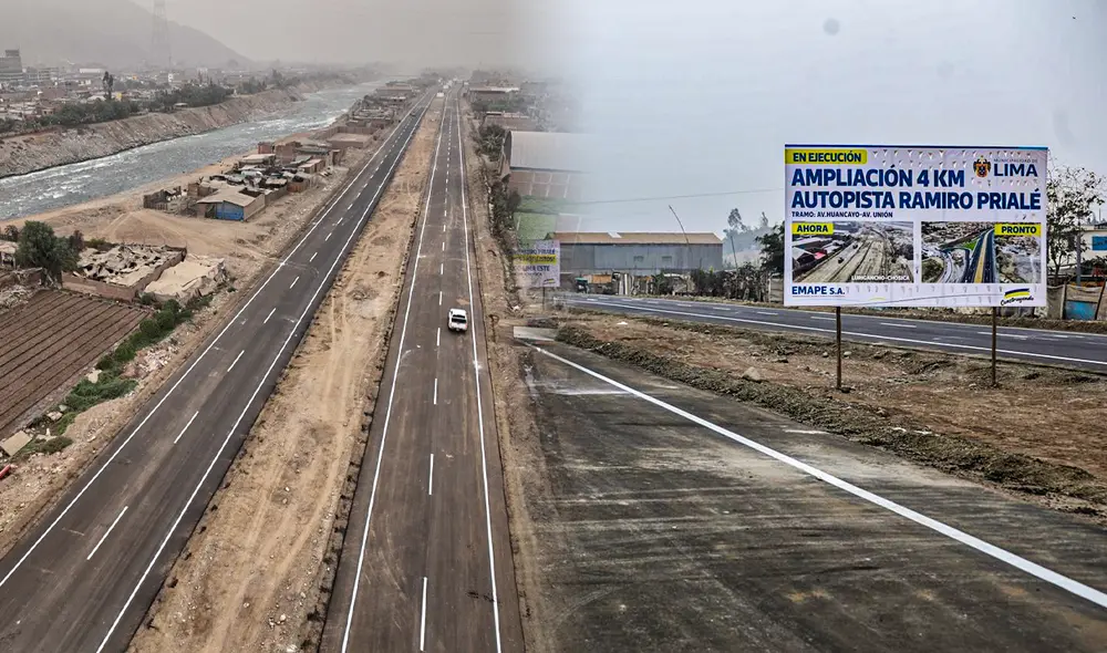 La ampliación de esta autopista en Lima Este se ejecuta luego de un estancamiento por ocho años. Foto: composición LR/MML