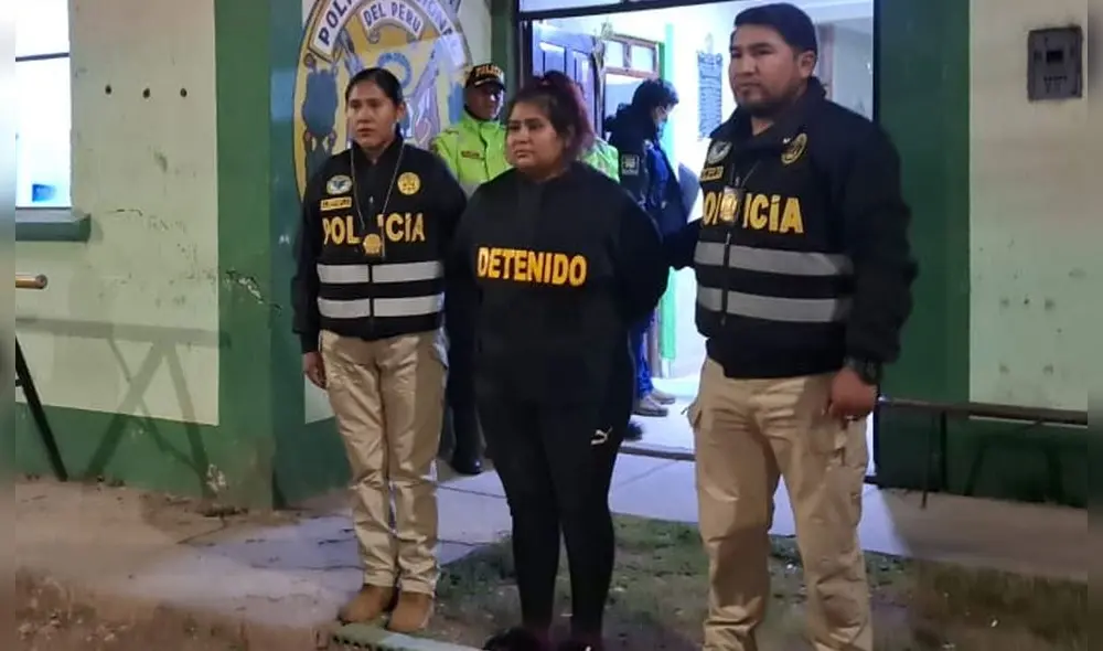 La imputada será trasladada a Juliaca, donde le practicarán el examen médico legal en la Unidad Médico Legal del Ministerio Público. Foto: Migraciones