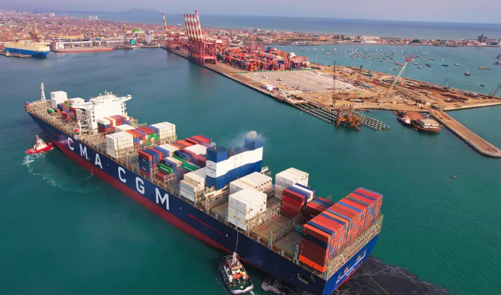 El muelle sur del puerto del Callao está a cargo del concesionario DP World, empresa de Emiratos Árabes Unidos.