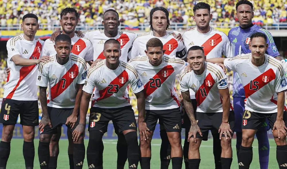 El equipo peruano que jugó ante Colombia en Barranquilla