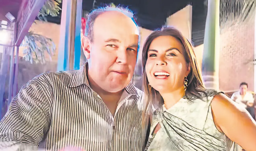 El alcalde de Lima, Rafael López Alaga, con Patricia Venero Nazar, hija del testaferro de Vladimiro Montesinos, Alberto Venero Garrido, en la fiesta de cumpleaños de Wilber Medina. Foto: La República