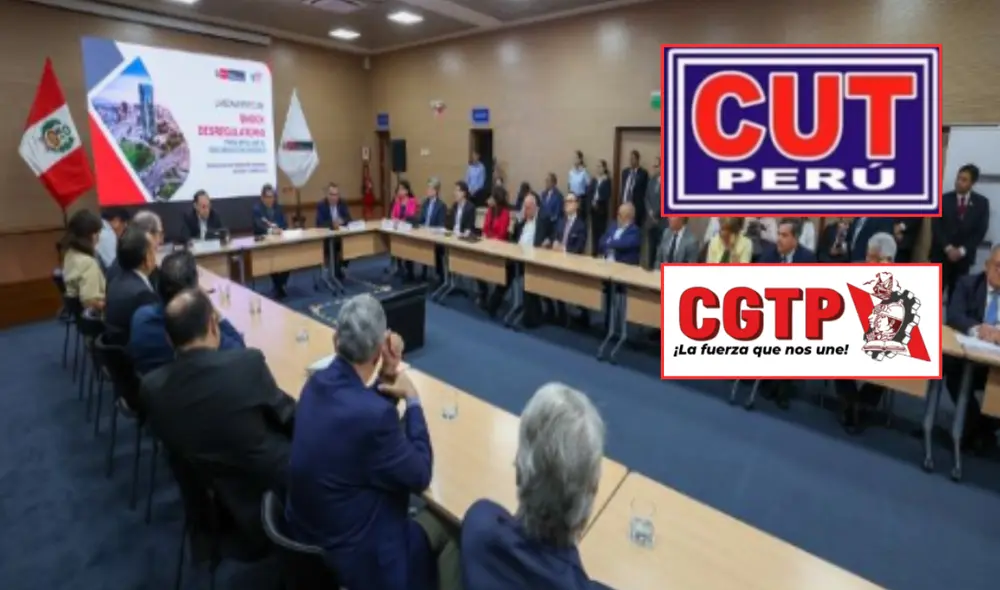 El primer "shock desregulatorio" propuesto por el Ministerio de Economía y Finanzas (MEF) en Perú fue lanzado por la gestión del ministro José Salardi. Foto: composición LR/CUT/CGTP/Gobierno El primer "shock desregulatorio" propuesto por el Ministerio de Economía y Finanzas (MEF) en Perú fue lanzado por la gestión del ministro José Salardi. Foto: composición LR/CUT/CGTP/Gobierno