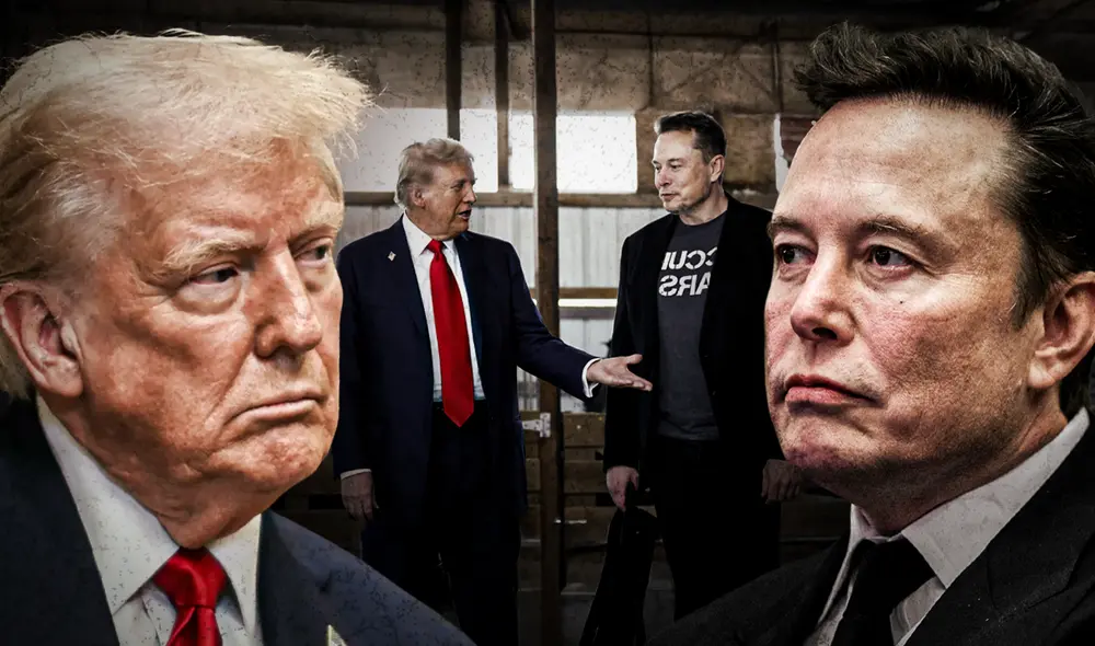 La relación entre Trump y Musk se ha deteriorado drásticamente en la última semana. Foto: composición LR