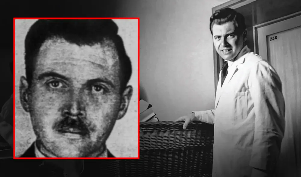 Josef Mengele, médico alemán apodado "el ángel de la muerte" que durante su carera asesinó a casi nueve mil personas en las cámaras de gas. Foto: composición LR/X Josef Mengele, médico alemán apodado "el ángel de la muerte" que durante su carera asesinó a casi nueve mil personas en las cámaras de gas. Foto: composición LR/X