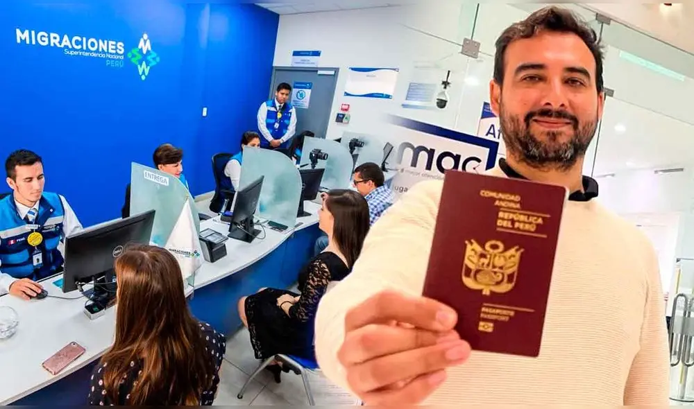 Migraciones mensualmente habilita 100.000 citas para el tramite de pasaportes a nivel nacional. Foto: composición LR/Andina