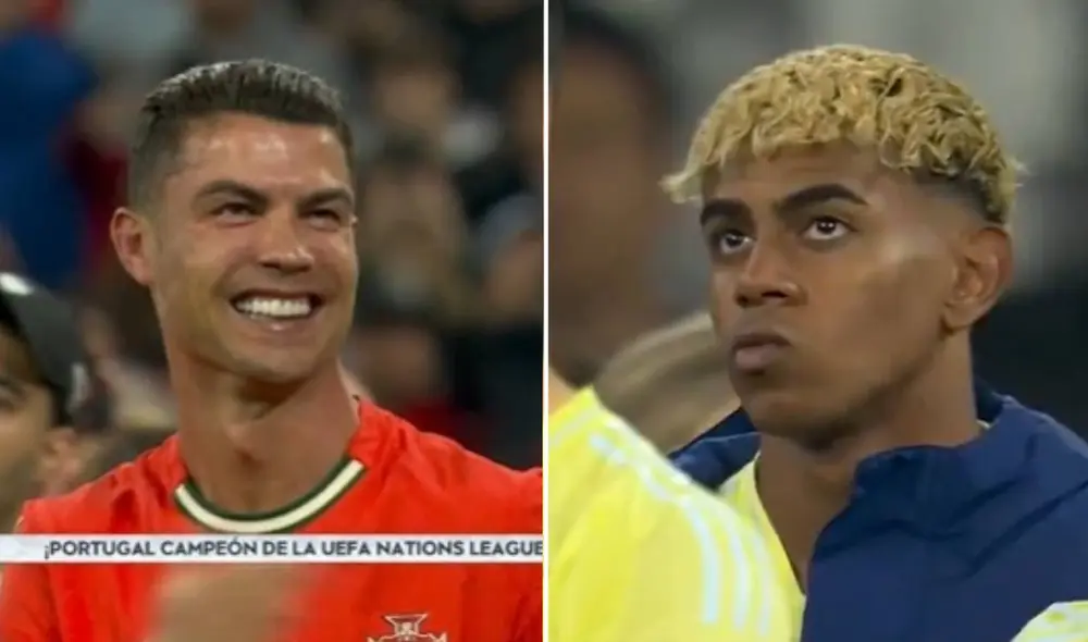 Cristiano Ronaldo anotó un gol en la final de la UEFA Nations League. Foto: composición LR/captura de ESPN Cristiano Ronaldo anotó un gol en la final de la UEFA Nations League. Foto: composición LR/captura de ESPN