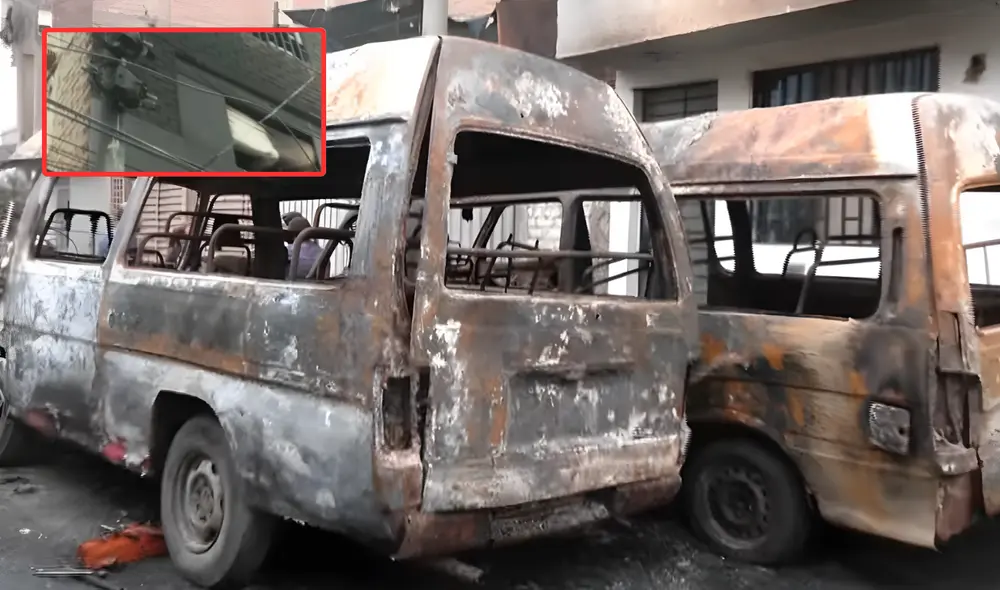 Llamas también quemaron lunas y rejas de una vivienda. PNP investiga atentado. Foto: Composición LR/24Horas