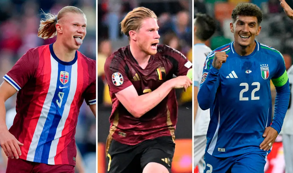 Las eliminatorias europeas reparten 16 cupos al Mundial 2026. Foto: composición de LR/AFP Las eliminatorias europeas reparten 16 cupos al Mundial 2026. Foto: composición de LR/AFP