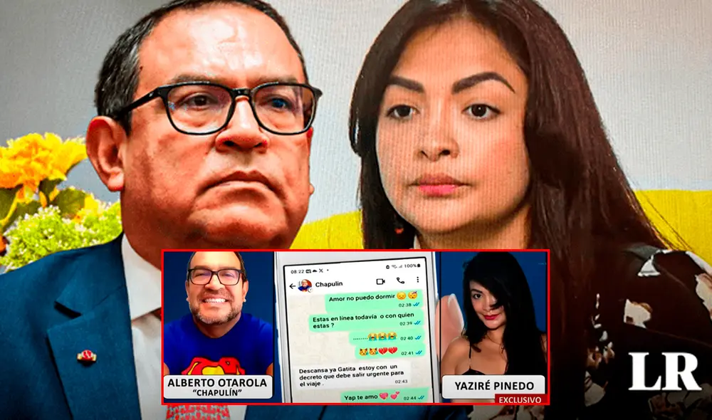 Nuevos presuntos chats entre Otárola y Pinedo. Foto: composición LR