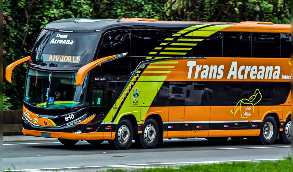 Este peculiar y largo recorrido lo realiza la empresa Trans Acreana, línea que tiene como punto de salida Río de Janeiro. Foto: Vinícius Petris/Onibus&Transporte.