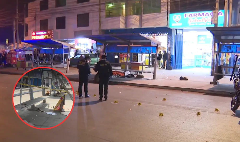 Asesinan a dos jaladores de combis en plena vía pública. Foto: composición LR / captura América Noticias