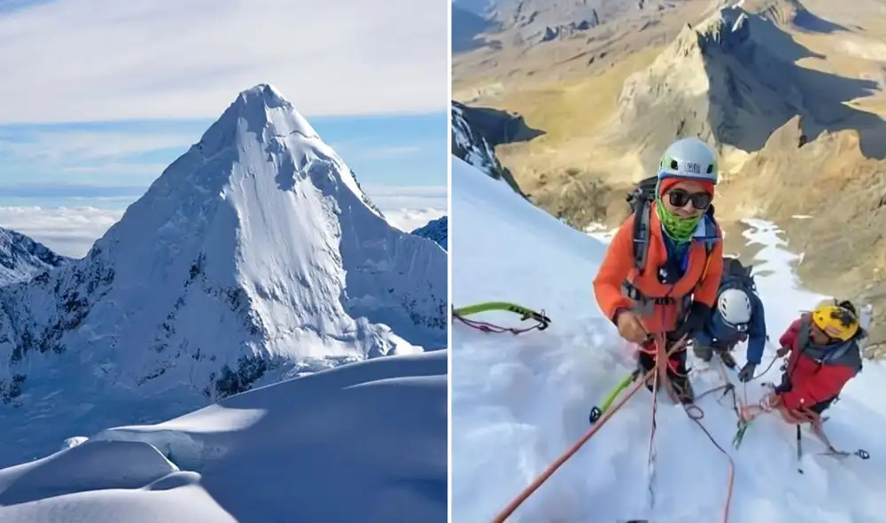 Tres jóvenes estudiantes de montañismo se encuentran desaparecidos desde el jueves 29 de mayo en el nevado Artesonraju, Áncash. Foto: LR Tres jóvenes estudiantes de montañismo se encuentran desaparecidos desde el jueves 29 de mayo en el nevado Artesonraju, Áncash. Foto: LR