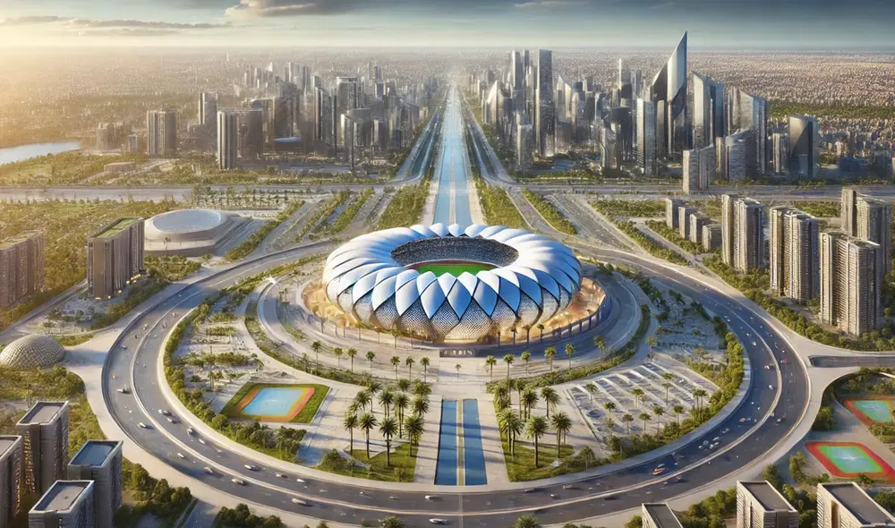 Egipto está construyendo una nueva capital administrativa a 45 km al este de El Cairo, con el apoyo de la empresa china CSCEC. Foto: DALL.E