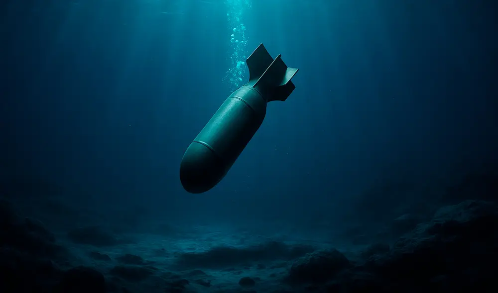 La explosión nuclear provocaría reacciones geoquímicas en el fondo del mar que permitirá capturar el CO2 del planeta. Foto ChatGPT IA