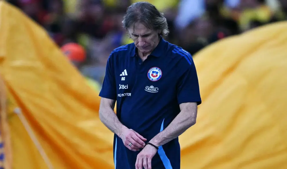 Ricardo Gareca solo registra un triunfo con Chile en las Eliminatorias 2026. Foto: AFP
