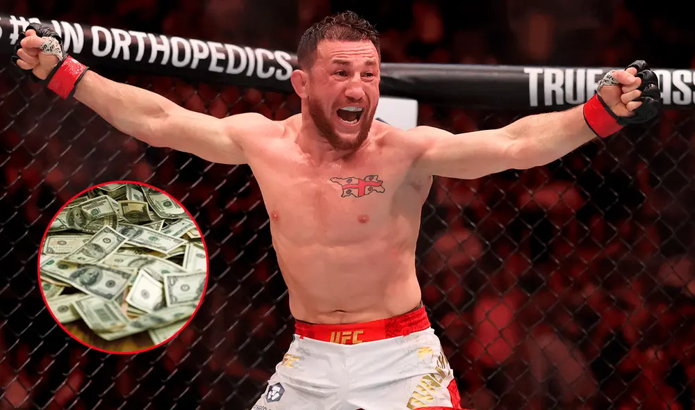 Merab Dvalishvili fue uno de 3 peleadores que ganaron más de US$1 millón en UFC 316.
