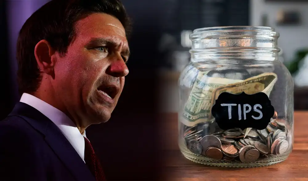 Gobernador Ron DeSantis modifica la ley de propinas en Florida Gobernador Ron DeSantis modifica la ley de propinas en Florida