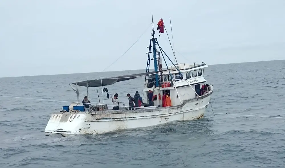 Los pescadores desaparecieron el 1 de junio de 2025 en Pisco. Foto: MINDEF