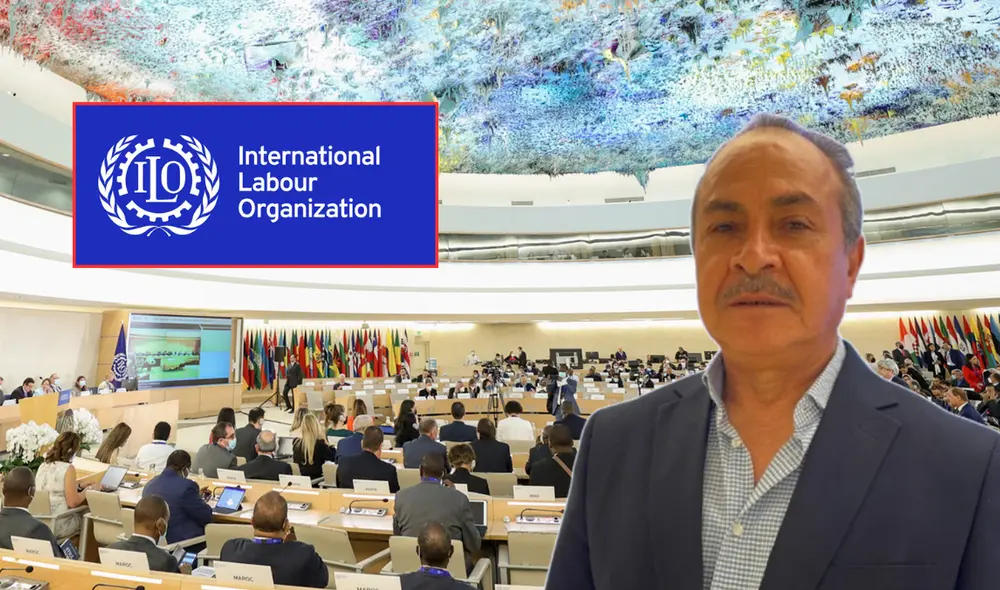 Julio Bazán presenta en la CIT de la OIT 2025. Foto: ILO/Julio Bazán Julio Bazán presenta en la CIT de la OIT 2025. Foto: ILO/Julio Bazán