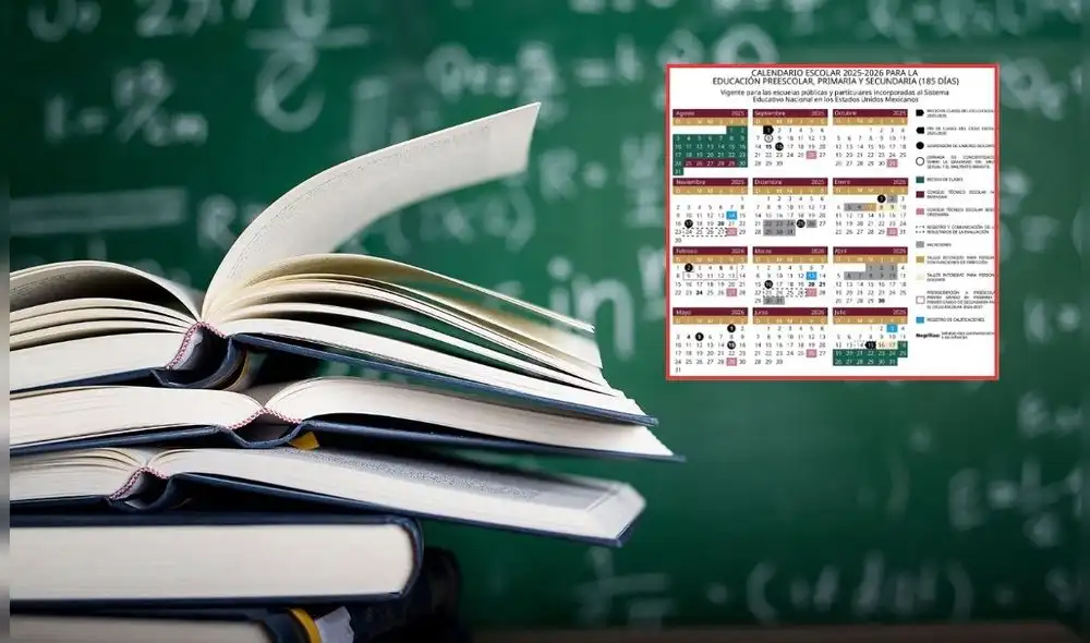 SEP publica calendario escolar 2025-2026 para estudiantes de México.