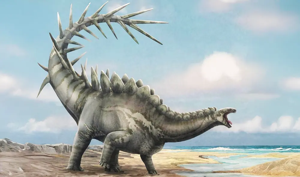 El estegosaurio es un dinosaurio que habitó la Tierra hace aproximadamente 150 millones de años, durante el Jurásico. Foto: Fundación Dinópolis