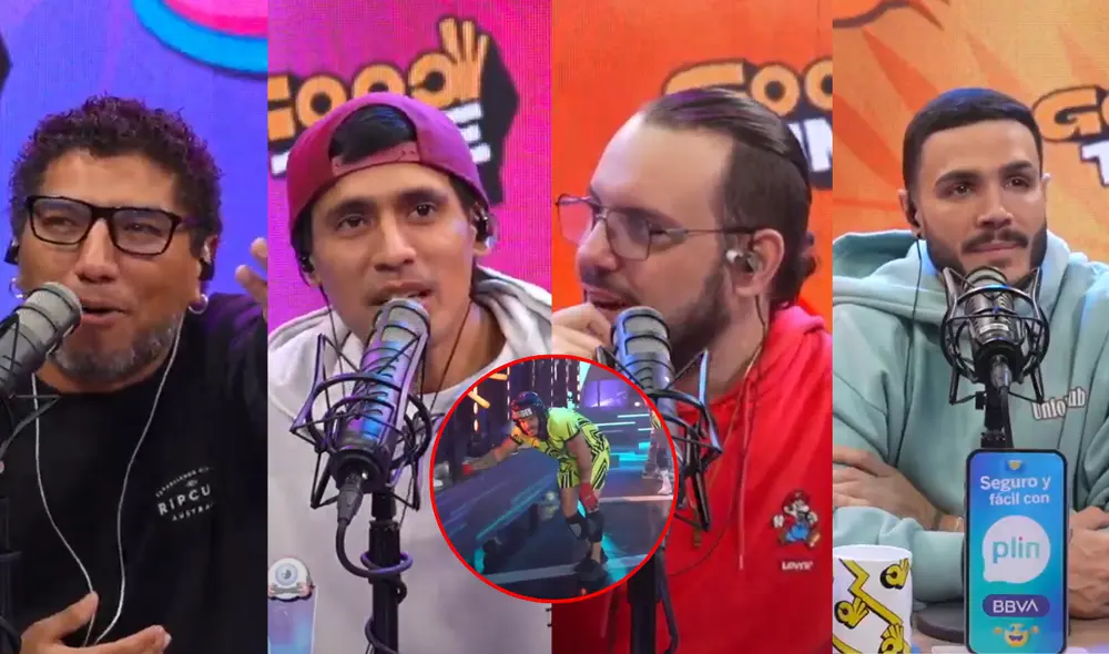 Los streamers reaccionaron a la participación de Mario Irivarren en 'Esto es guerra'. Foto: composición LR/captura YouTube/Good Time/America TV