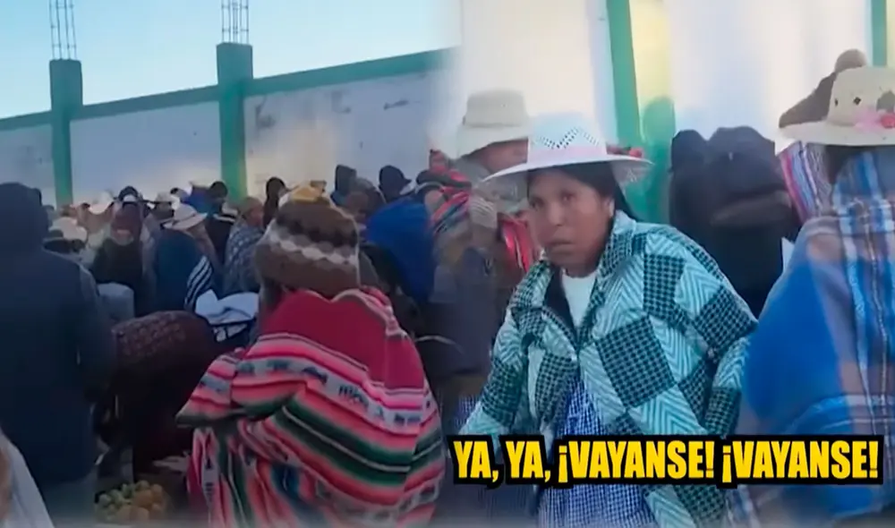 Los comerciantes de nacionalidad peruana pidieron a los extranjeros que abandonaran la feria en Yunguyo. Foto: composición LR/ YouTube/ Panamericana Televisión Los comerciantes de nacionalidad peruana pidieron a los extranjeros que abandonaran la feria en Yunguyo. Foto: composición LR/ YouTube/ Panamericana Televisión