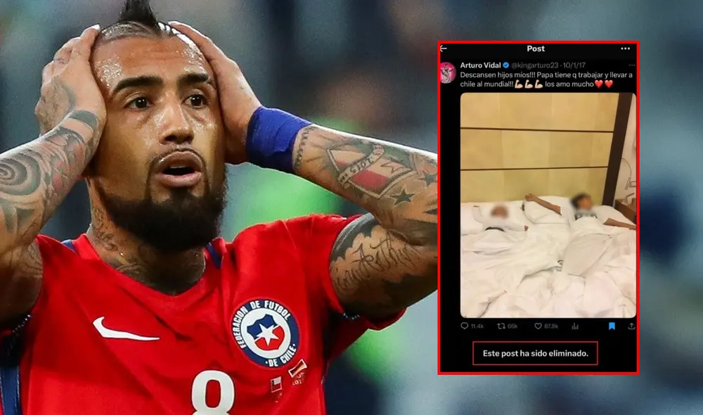 Arturo Vidal eliminó famoso tweet previo al partido de Bolivia vs Chile. Foto: Composición LR/ X/ Difusión Arturo Vidal eliminó famoso tweet previo al partido de Bolivia vs Chile. Foto: Composición LR/ X/ Difusión