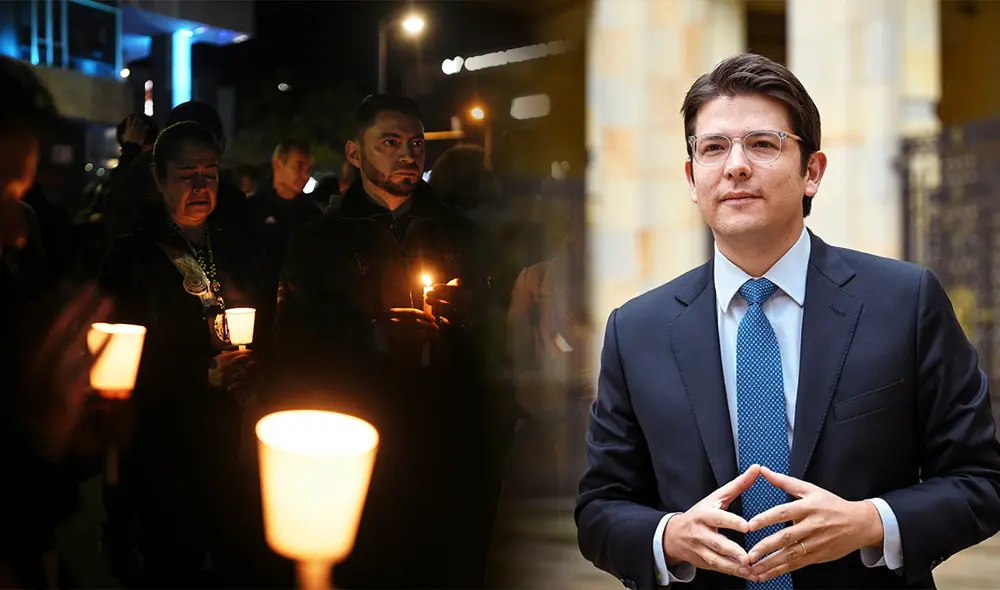 El senador colombiano Miguel Uribe Turbay, fue víctima de un atentado a bala el pasado sábado en Bogotá. Foto: Composición LR/ EFE