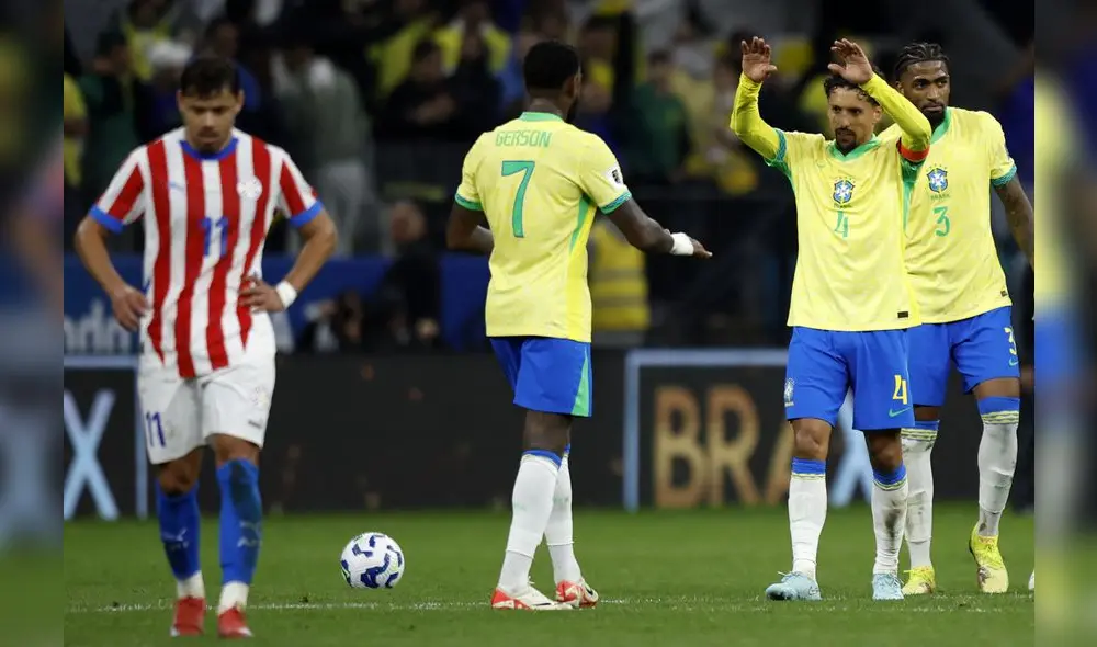 Brasil y Paraguay se volvieron a enfrentar tras 9 meses por eliminatorias. Foto: AFP