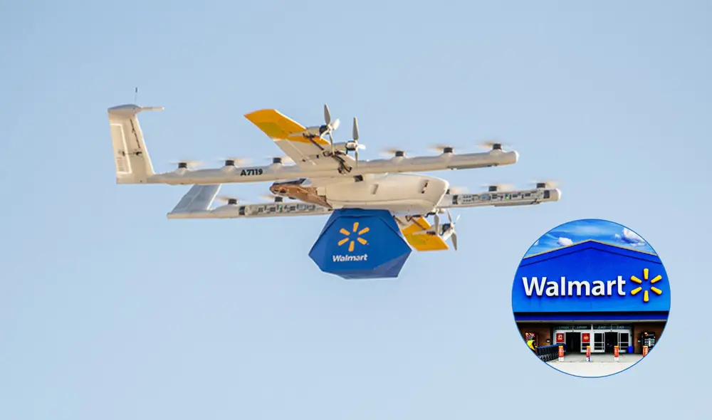 Walmart lanza servicio de entregas áereas con drones en EE.UU.