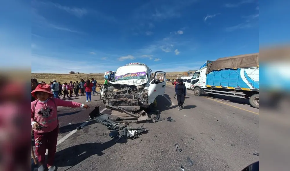 Violento choque en Juliaca, Puno. Foto: La República