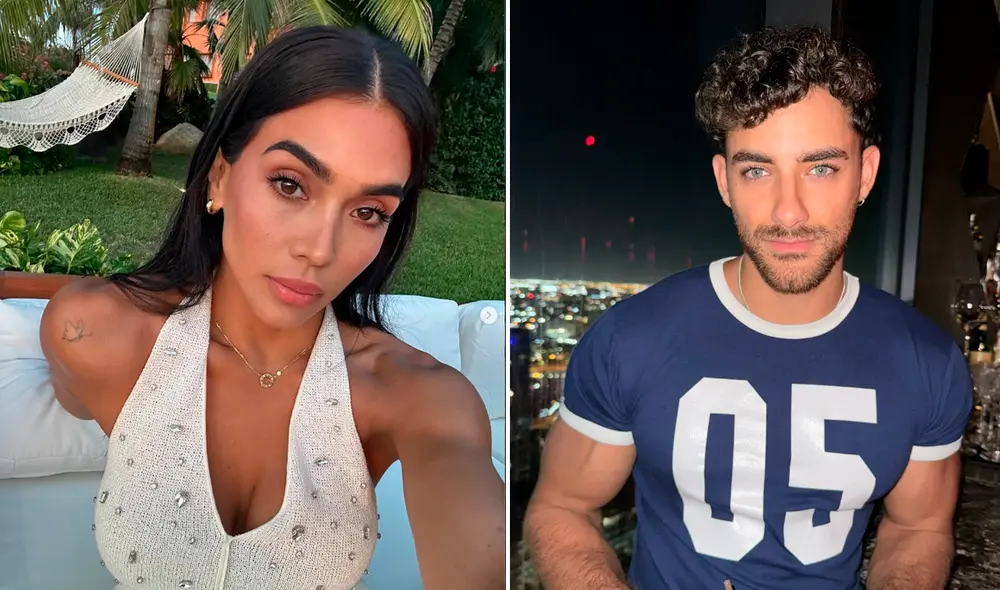 Vania Bludau y Austin Palao son dos exchicos realitie. Foto: Composición LR/Instagram.