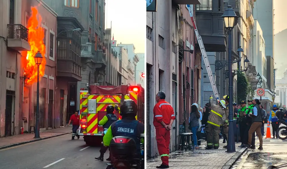El incendio reportado esta mañana afectó el primer piso de una vivienda. Foto: Kevinn García