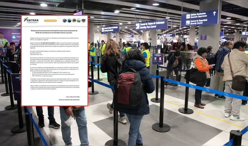 El Ositrán inicia un proceso participativo para establecer la nueva Tarifa Unificada de Uso de Aeropuerto (TUUA) en el Aeropuerto Internacional Jorge Chávez. Foto: Sebastián Blanco/URPI-LR/Ositrán