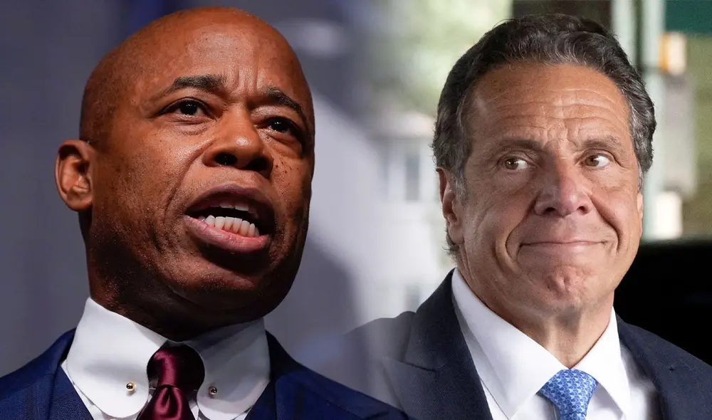 La contienda por la alcaldía de Nueva York se intensifica entre Eric Adams y Andrew Cuomo. La contienda por la alcaldía de Nueva York se intensifica entre Eric Adams y Andrew Cuomo.