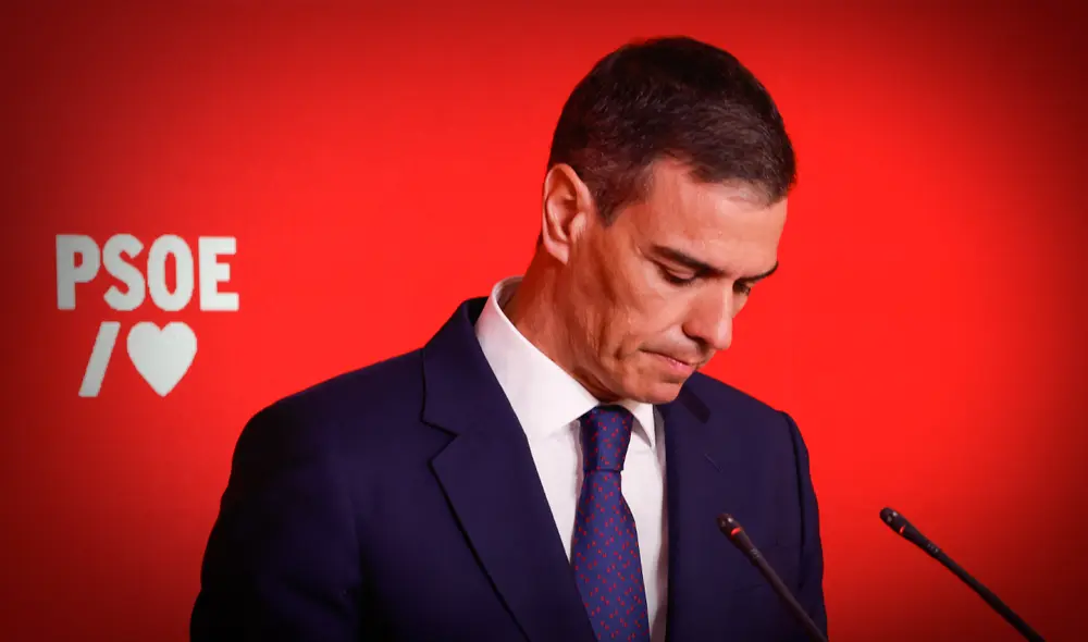 Pedro Sánchez admitió sentirse decepcionado de Santos Cerdán tras el informe de UCO de la Guardia Civil española. Foto: AFP