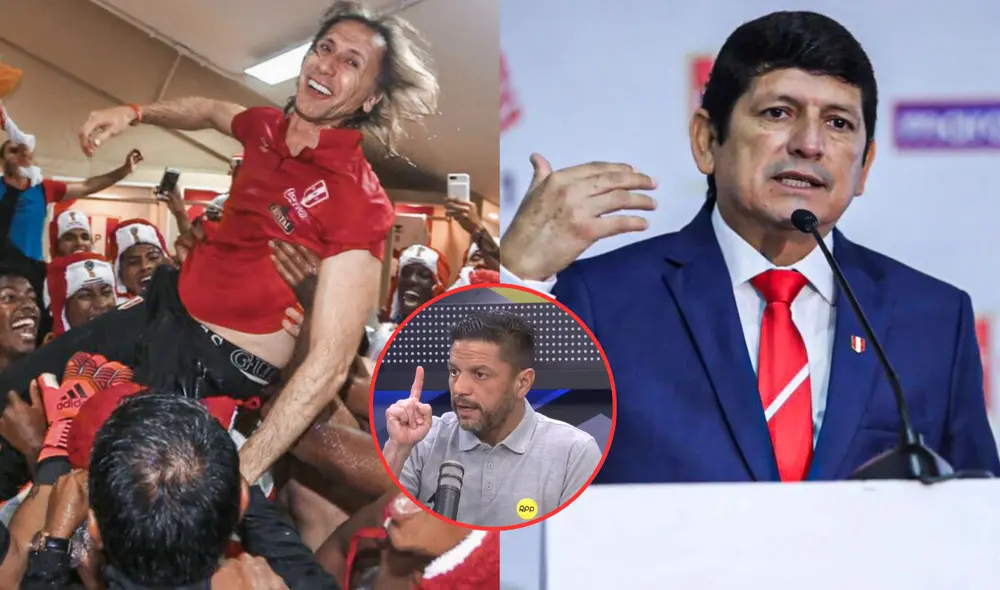 Según el periodista Pedro García, Agustín Lozano estaría buscando el retorno de Ricardo Gareca a la selección peruana. Foto: Composición LR/ Andina/ YouTube de RPP Según el periodista Pedro García, Agustín Lozano estaría buscando el retorno de Ricardo Gareca a la selección peruana. Foto: Composición LR/ Andina/ YouTube de RPP