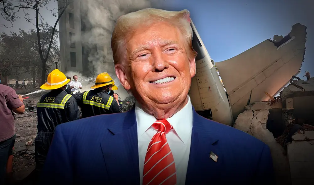 Donald Trump anuncio ayuda "rápida" para la India tras el accidente aéreo.