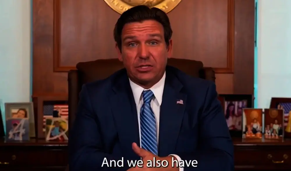 Ron DeSantis aseguró que los conductores en Florida tienen “derecho” a atropellar manifestantes. Ron DeSantis aseguró que los conductores en Florida tienen “derecho” a atropellar manifestantes.