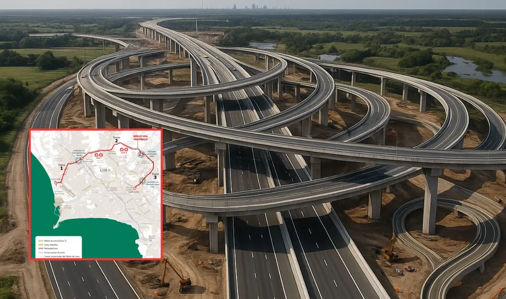 El megaproyecto peruano unirá 12 distritos y SJL con Independencia en cinco minutos. Foto: Composición LR/ ChatGPT/ Andina