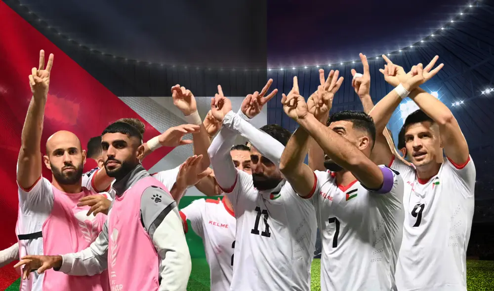 La selección palestina se despide de su oportunidad para llegar al Mundial 2026. Foto: Composición LR/ AFP
