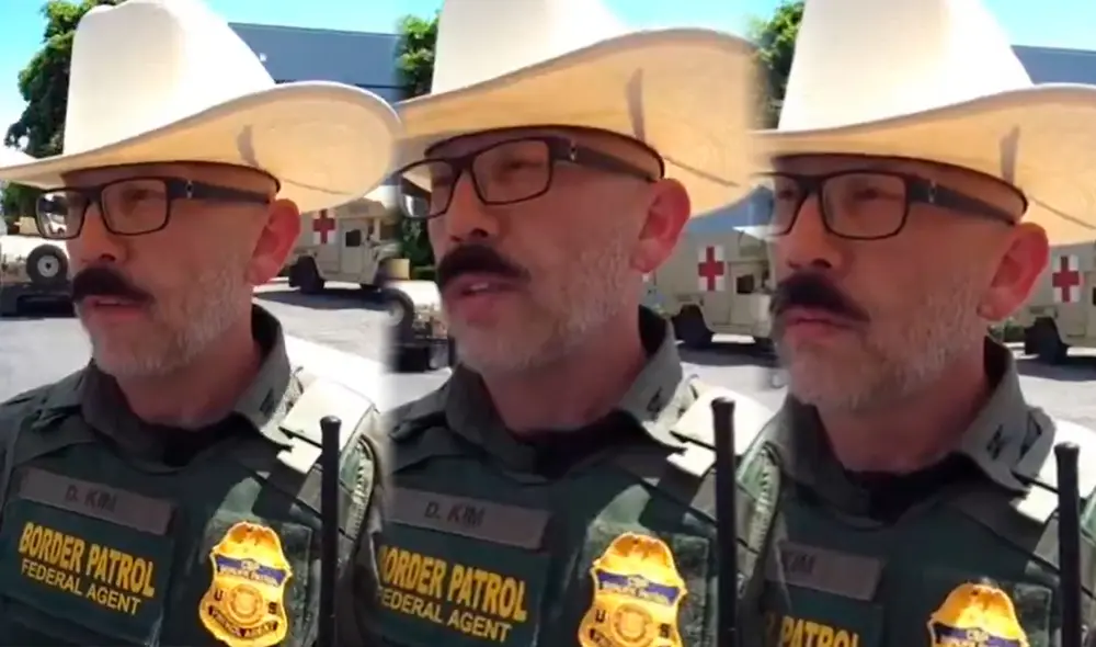 Un agente del CBP alerta a inmigrantes en Los Ángeles. Un agente del CBP alerta a inmigrantes en Los Ángeles.