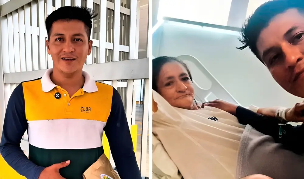 El joven agradeció el apoyo que le brindaron en momentos tan difíciles que pasa por la enfermedad de su mamá. Foto: composición LR/ TikTok/ @beneficenciadejaen El joven agradeció el apoyo que le brindaron en momentos tan difíciles que pasa por la enfermedad de su mamá. Foto: composición LR/ TikTok/ @beneficenciadejaen