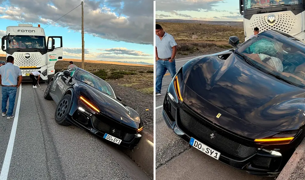 Pese al accidente, los aventureros se mostraron optimistas y esperan reparar el vehículo en Chile para continuar con la travesía. Foto: Composición LR/Motor1 Pese al accidente, los aventureros se mostraron optimistas y esperan reparar el vehículo en Chile para continuar con la travesía. Foto: Composición LR/Motor1